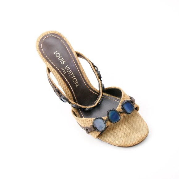 Louis Vuitton Burlap Agate Rock Sandals - Picture 8 of 12